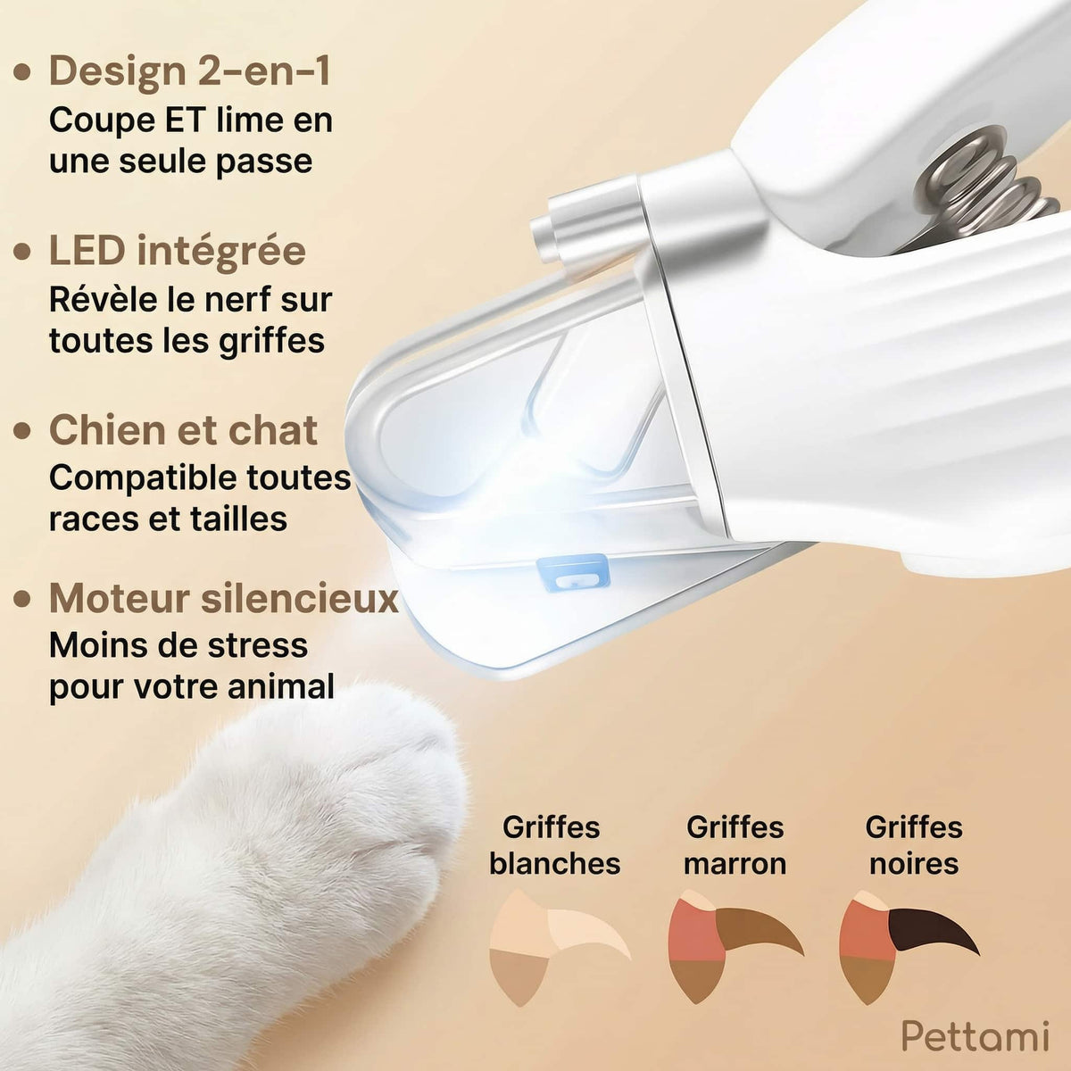 LunaCoupe™ Pro — Coupez les griffes sans stress, sans risquer de le blesser